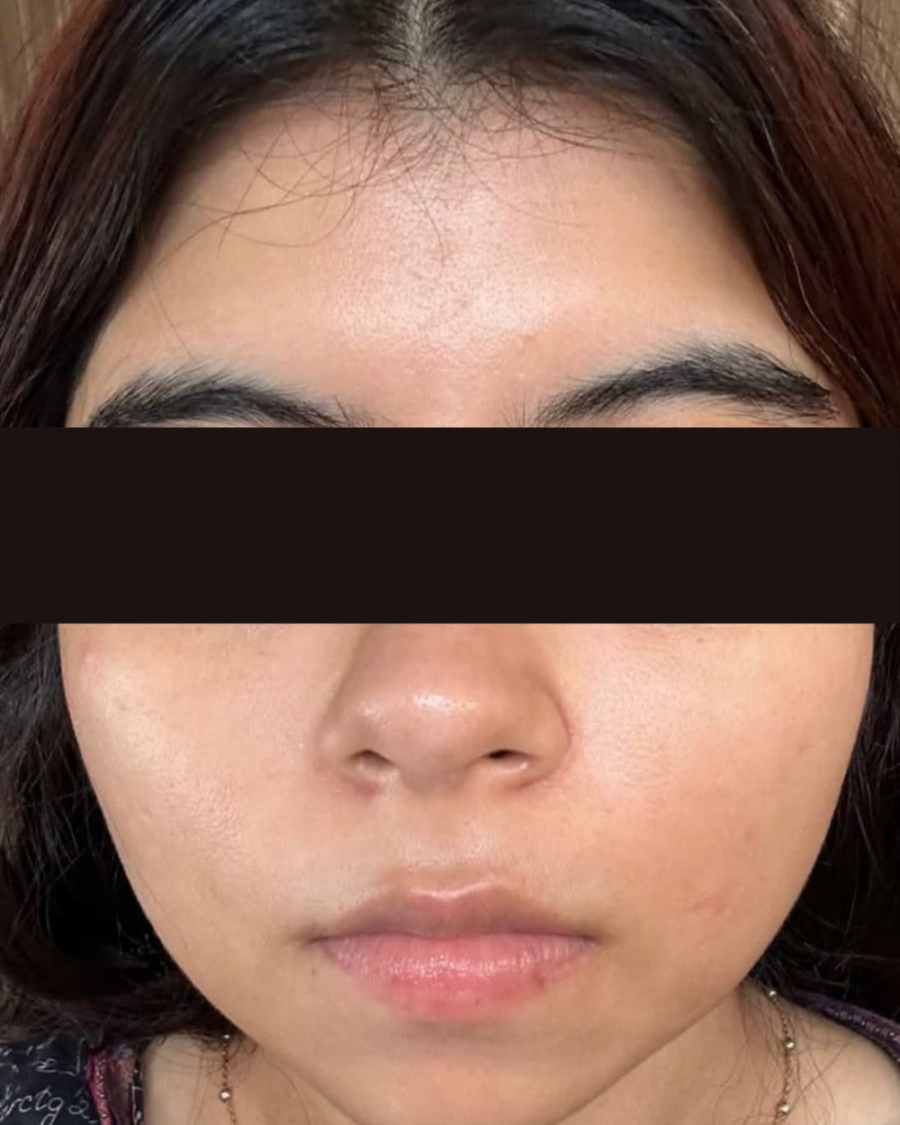 Before using Peach Peptide Mousse