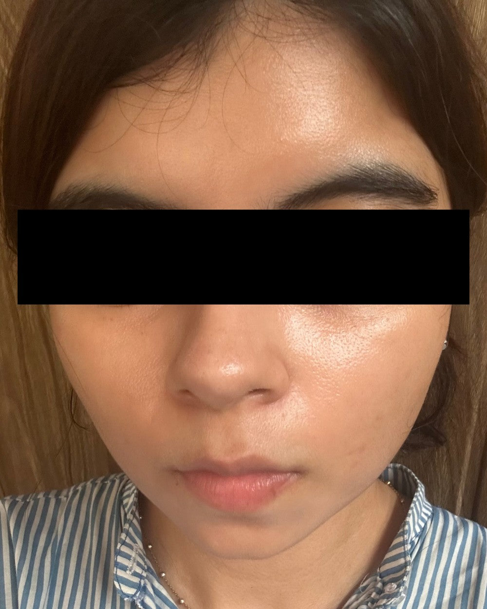After using Peach Peptide Mousse